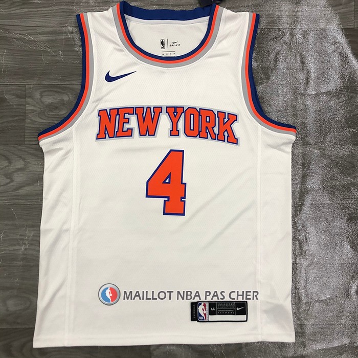 Maillot New York Knicks Derrick Rose NO 4 Association Blanc